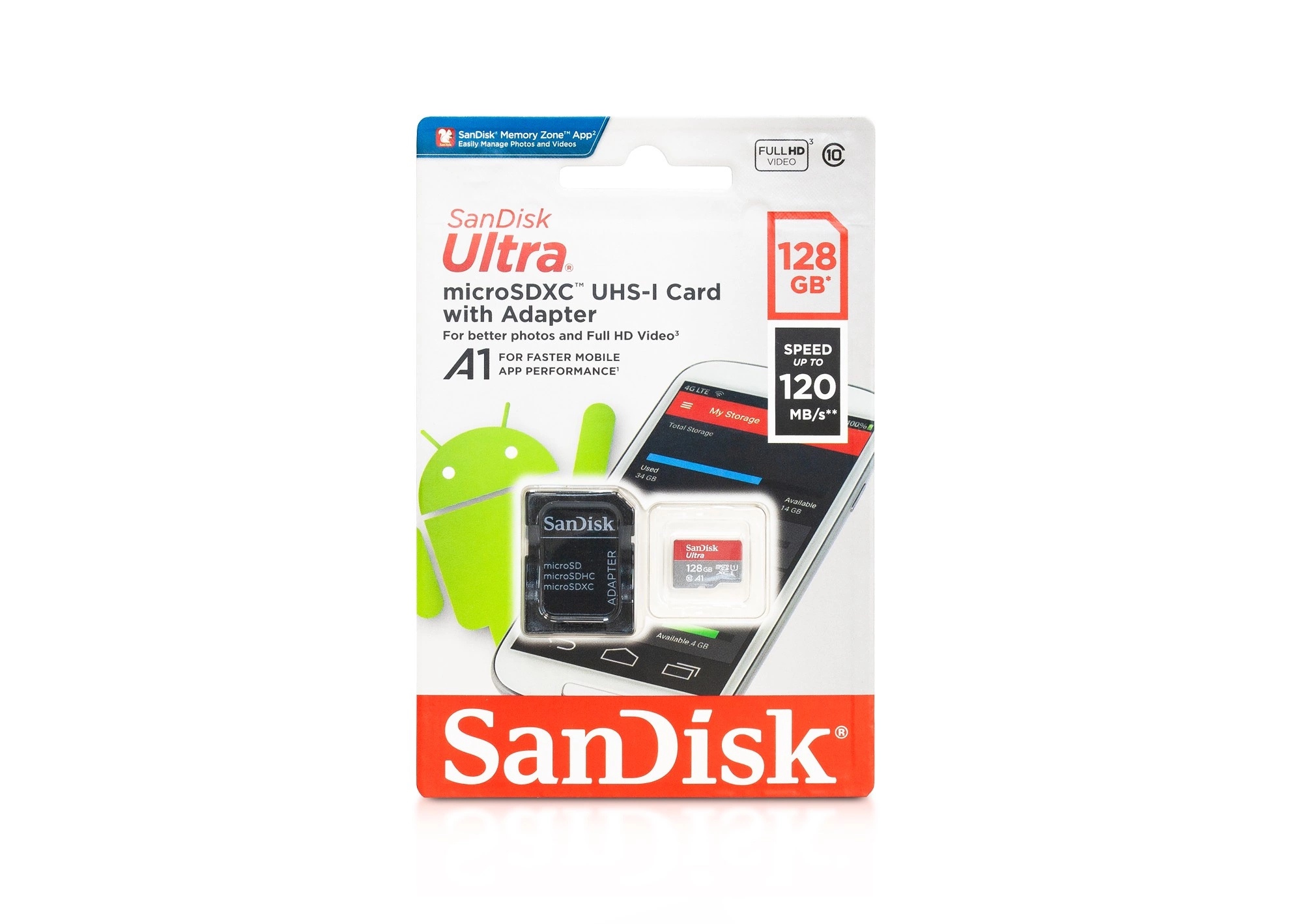 SanDisk Ultra micro SDXC 128GB karta + adaptér