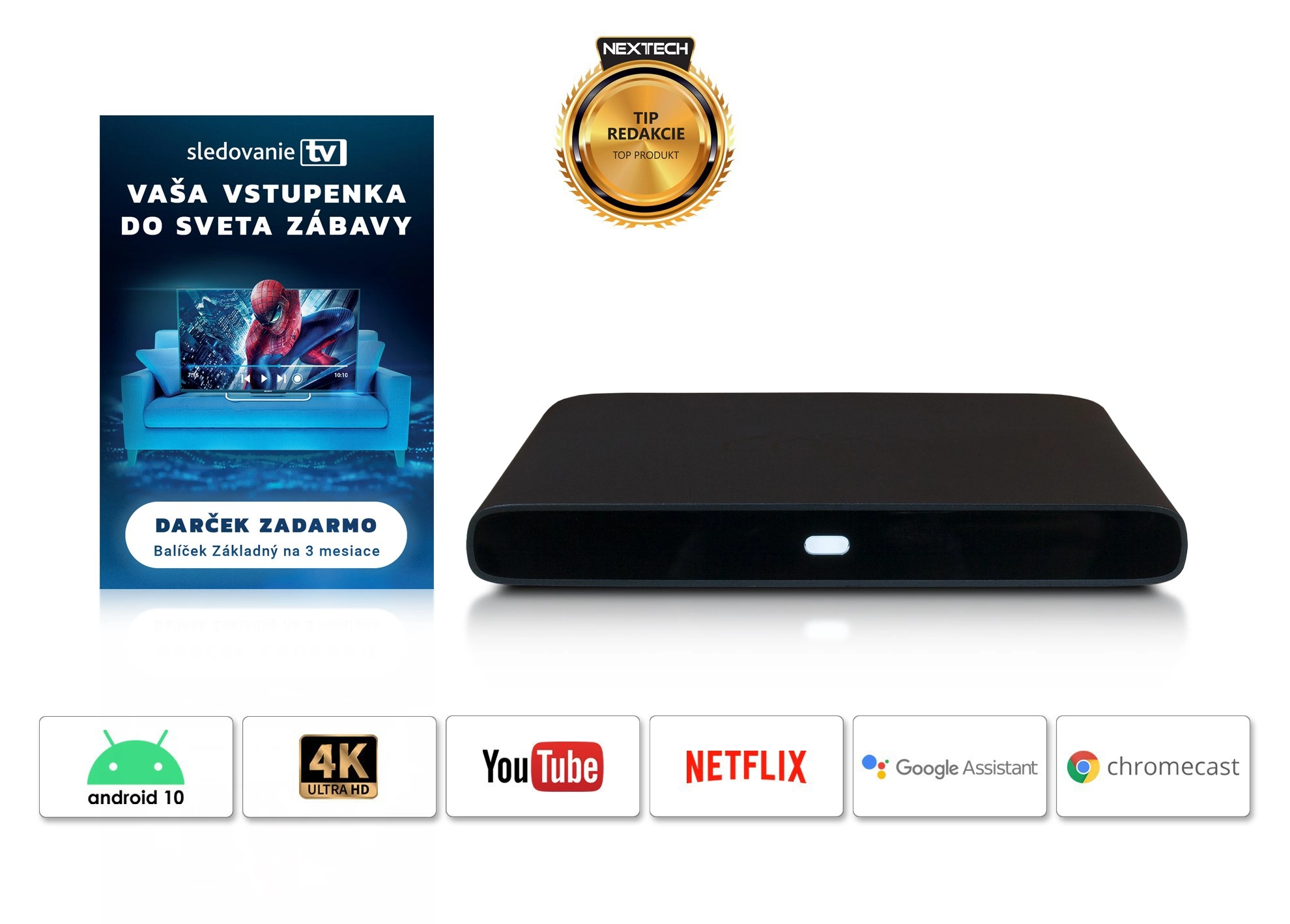 Homatics Box Q Android TV + SledovanieTV 3 mesiace