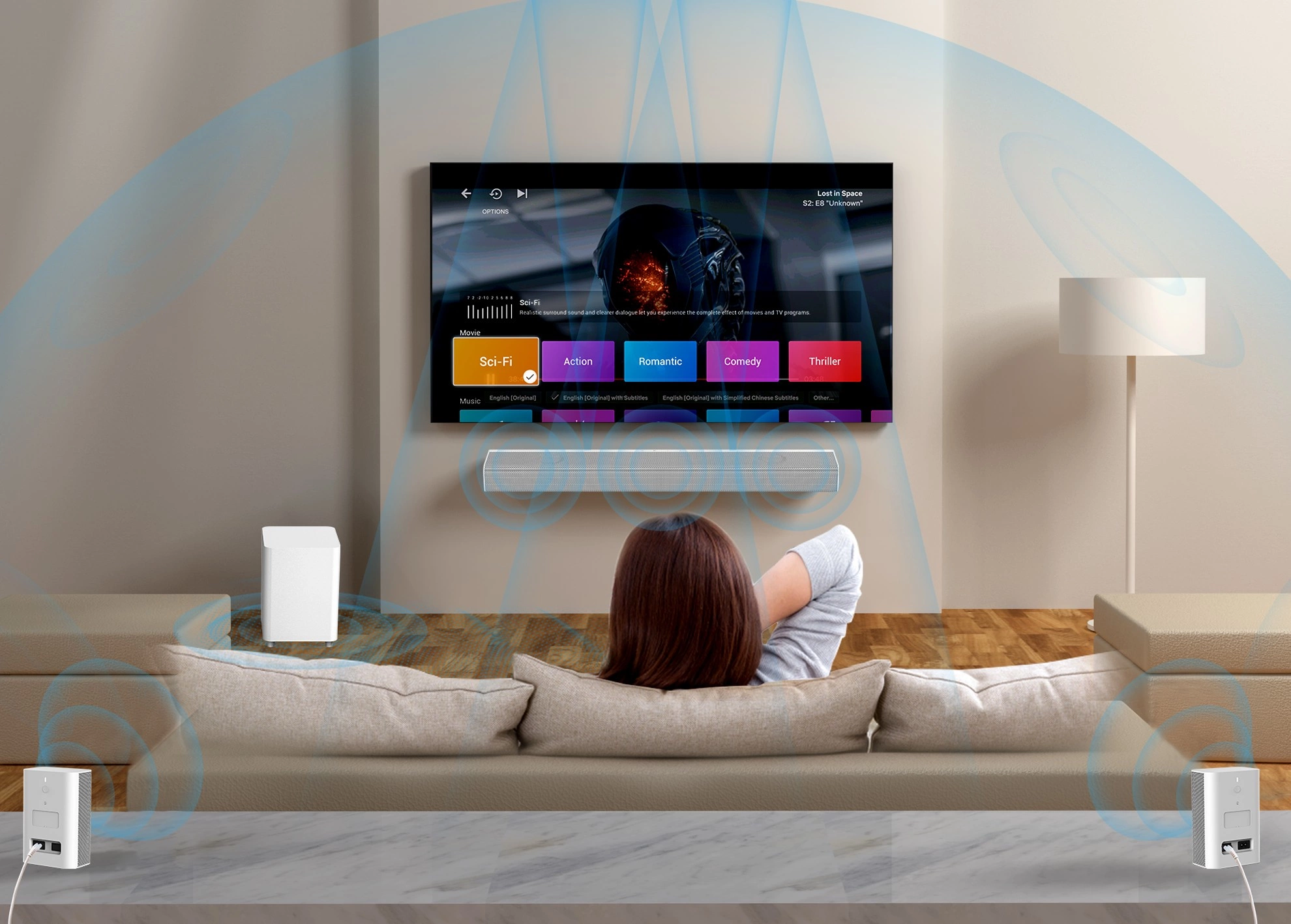 Homatics set Dolby Atmos s Android TV