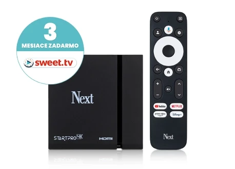 Google TV Next Start Pro 4K + SWEET.TV 3 mesiace