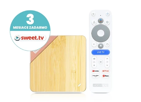 Homatics Box 4K Pro V2 AI-SR + SWEET.TV na 3 mes.