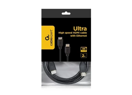 Kábel HDMI GEMBIRD 8K Ultra High Speed,  2.1, 2m