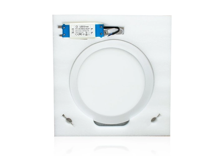 AB LED panel 18W, kruh 240mm,1200lm,natural,silver
