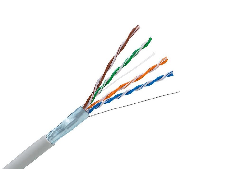 Kábel sieťový FTP 305m drôt KELINE 4x2xAWG24 Cat 5