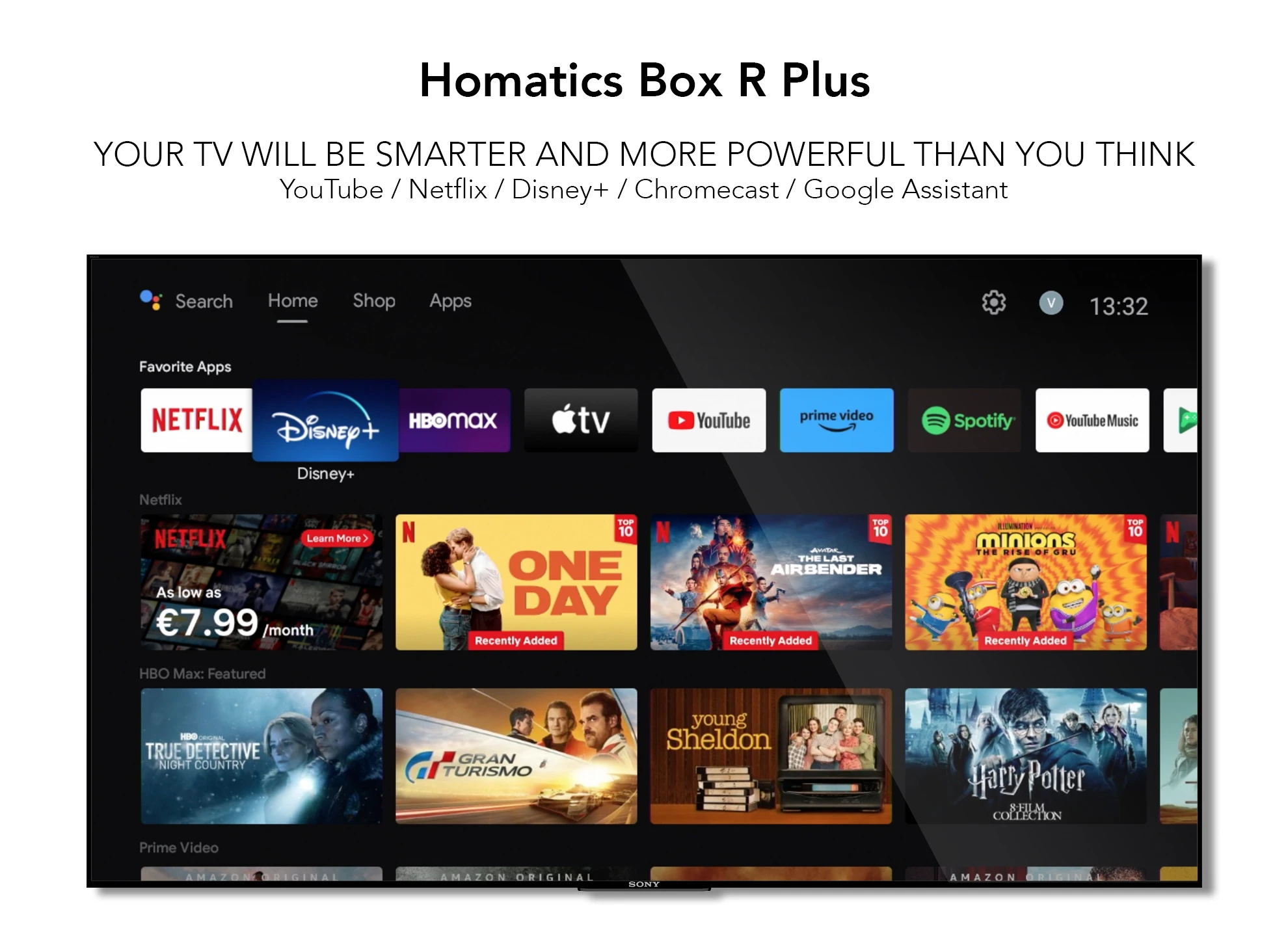 Homatics Box R 4K Plus 4GB/32GB Wifi Android TV, 50% OFF